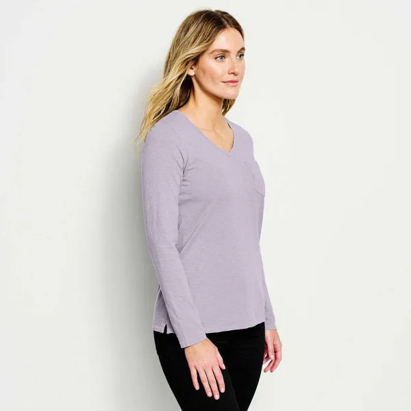 Orvis Canyon V-Neck Long-Sleeved Tee|Women Shirts