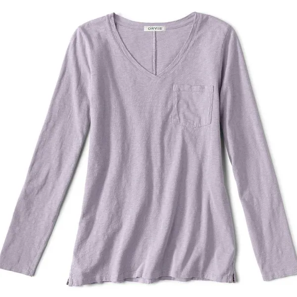 Orvis Canyon V-Neck Long-Sleeved Tee|Women Shirts