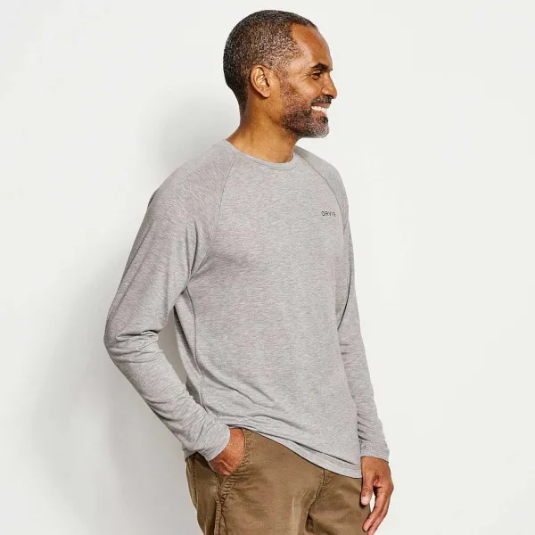 Orvis Dricast Logo Long-Sleeved Crew|Men Shirts