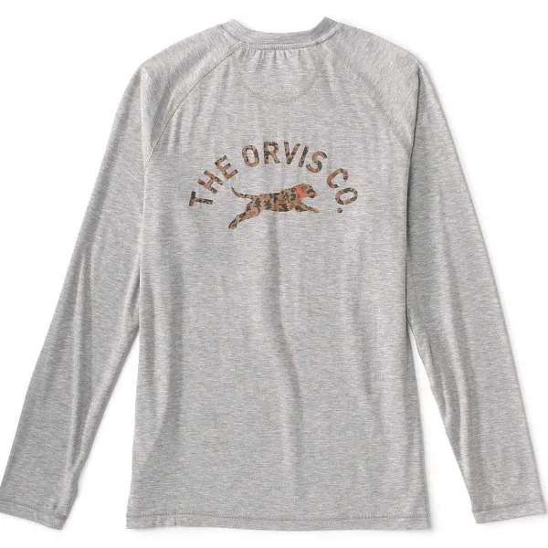 Orvis Dricast Logo Long-Sleeved Crew|Men Shirts