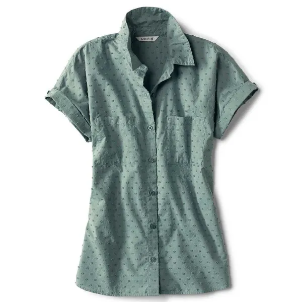 Orvis Easy Solid Short-Sleeved Camp Shirt|Women Shirts