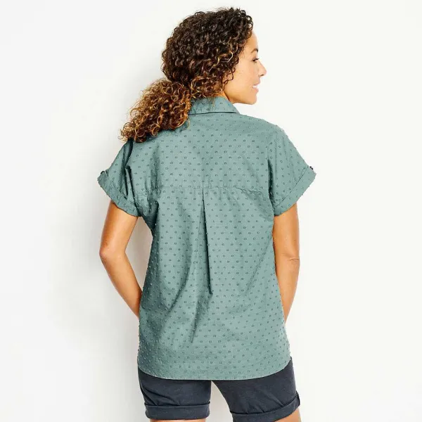 Orvis Easy Solid Short-Sleeved Camp Shirt|Women Shirts