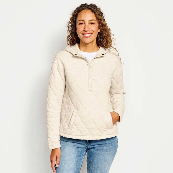 Orvis Lived-In Quilted Hoodie|Women Sweatshirts