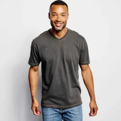 Orvis Montana Morning® High V-Neck Short-Sleeved T-Shirt|Men Shirts