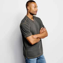 Orvis Montana Morning® High V-Neck Short-Sleeved T-Shirt|Men Shirts