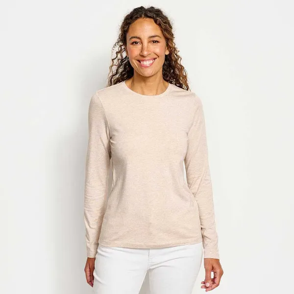 Orvis Perfect True Crew Long-Sleeved Tee|Women Shirts