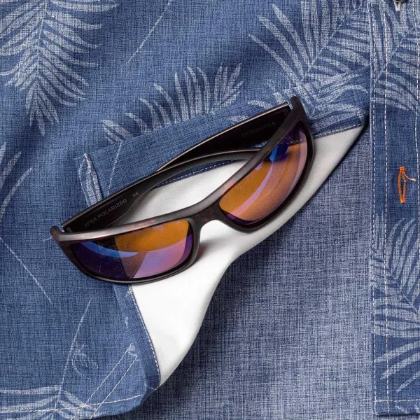 Orvis Printed Tech Chambray Short-Sleeved Shirt|Men Shirts