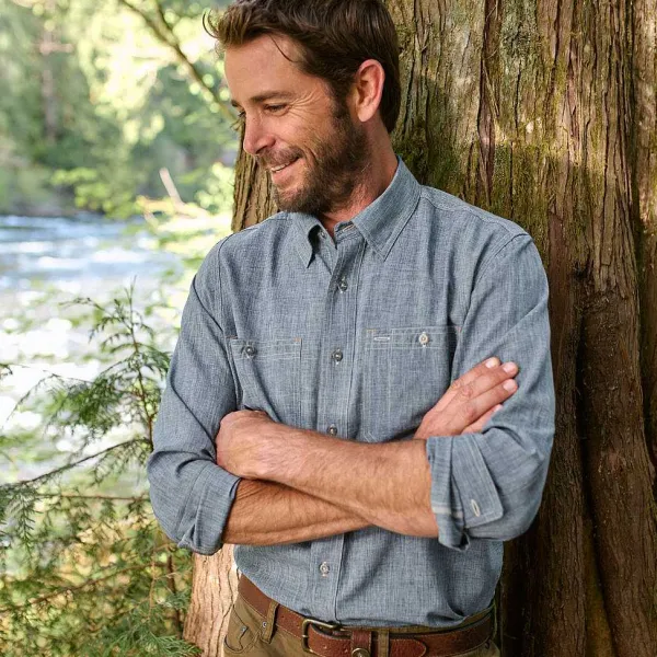 Orvis Tech Chambray Work Shirt|Men Shirts