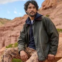 Orvis Waffle Hood Pullover|Men Sweaters