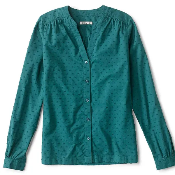 Orvis Wander Long-Sleeved Textured Shirt|Women Shirts