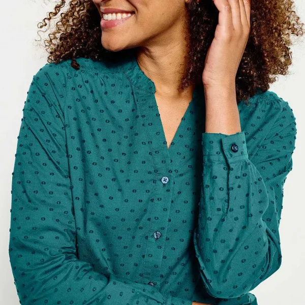 Orvis Wander Long-Sleeved Textured Shirt|Women Shirts